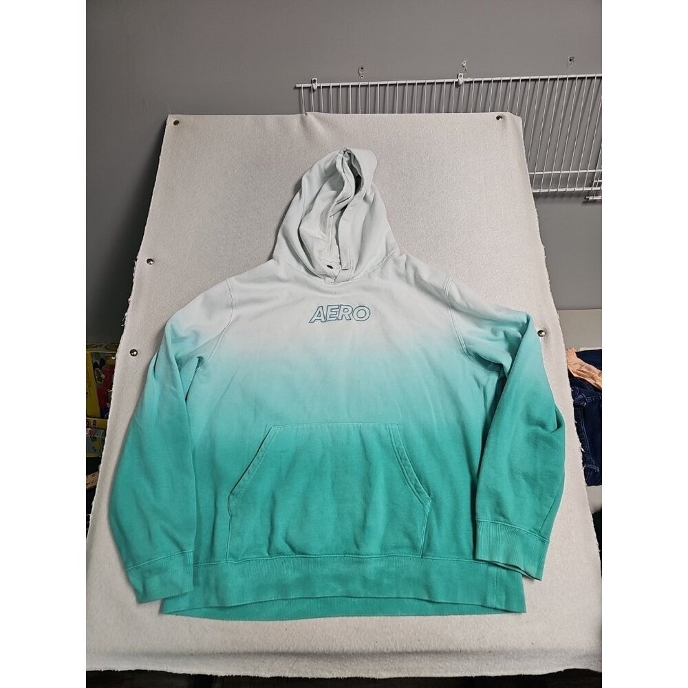 Aeropostale‎ Aero Hoodie Sz 3XL Green  Tye Dye Womens Kangaroo Pouch
